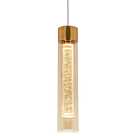 Подвесной светильник золото Sparkling Bubbles Tube Gold Amber Hanging Lamp варинант исполнения - 1 | Loft Concept в Ижевске