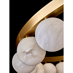 Люстра круглая с сферическими плафонами из натурального камня Phased Spheres варинант исполнения - 3 | Loft Concept в Ижевске