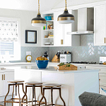 Подвесной светильник с круглым белым плафоном в индустриальном стиле Feiss варинант исполнения - 8 | Loft Concept в Ижевске