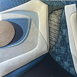 Арт-объект ручной работы Blue Abstraction из 4-х панелей варинант исполнения - 2 | Loft Concept в Ижевске