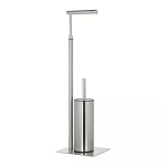 Держатель для туалетной бумаги с ершиком Chrome Bathroom Accessory варинант исполнения - 2 | Loft Concept в Ижевске