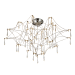 Потолочный светильник с тонким металлическим каркасом цвета хром Quasar варинант исполнения - 1 | Loft Concept в Ижевске