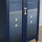 Дизайнерский шкаф витрина Elsa Dreams Blue с 4-мя ящиками варинант исполнения - 3 | Loft Concept в Ижевске