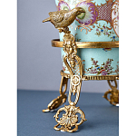 Ваза из голубого фарфора с рисунком птиц и цветов и декоративными элементами Blue Garden варинант исполнения - 10 | Loft Concept в Ижевске