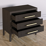 Тумба Primo  с тремя ящиками шпон темный орех варинант исполнения - 3 | Loft Concept в Ижевске