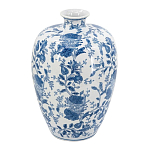 Ваза фарфоровая с узким горлышком и синими цветочными мотивами Independence варинант исполнения - 1 | Loft Concept в Ижевске