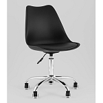 Офисный стул на металлическом основании EGGERY Black пластик варинант исполнения - 1 | Loft Concept в Ижевске