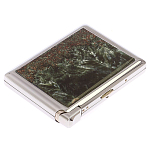 Портсигар с газовой зажигалкой из натурального камня Серафинит Stone Cigarettes Cases варинант исполнения - 4 | Loft Concept в Ижевске