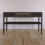 Дизайнерская Консоль с полкой и ящиком Primo Темный орех варинант исполнения - 1 | Loft Concept в Ижевске