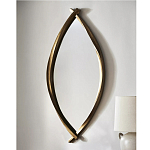 Зеркало овальное в деревянной золотистой раме Oval Gold Lines варинант исполнения - 4 | Loft Concept в Ижевске