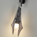 Бра черного цвета с плафоном из рельефного стекла Glass Pod варинант исполнения - 9 | Loft Concept в Ижевске