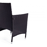 Обеденный комплект из искуственного ротанга Vintara черный варинант исполнения - 3 | Loft Concept в Ижевске