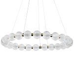 Светодиодная кольцевая люстра с круглыми плафонами Crystal Globule Chandelier варинант исполнения - 3 | Loft Concept в Ижевске