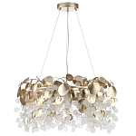 Люстра с декоративными подвесками из прозрачного стекла в форме монеток FAIRYTREE Light варинант исполнения - 6 | Loft Concept в Ижевске