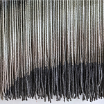 Пейзаж из нитей Макраме Wall decor Black and White Landscape варинант исполнения - 4 | Loft Concept в Ижевске