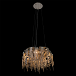 Люстра подвесная круглая с изогнутыми металлическими дугами и ниспадающими цепочками 65 см Atlantis Chain варинант исполнения - 13 | Loft Concept в Ижевске