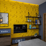 Гипсовая 3D Панель M-41 A, B варинант исполнения - 3 | Loft Concept в Ижевске