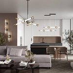 Светодиодное бра Rovelly Black 95 см варинант исполнения - 4 | Loft Concept в Ижевске