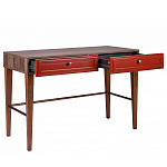 Стол письменный из массива бука с 2-мя ящиками красный Wenge Light варинант исполнения - 3 | Loft Concept в Ижевске