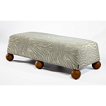 Банкетка Wakonda Gray Zebra с деревянными шариками  варинант исполнения - 1 | Loft Concept в Ижевске