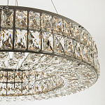 Круглая люстра с хрустальным декором Langlais Crystal Chrome Chandelier варинант исполнения - 2 | Loft Concept в Ижевске