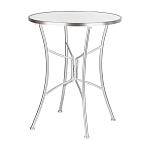 Столик приставной с круглой столешницей на серебристом основании Scenical Table варинант исполнения - 1 | Loft Concept в Ижевске