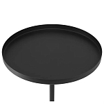 Кофейный столик с круглой чёрной столешницей и мраморным основанием Exquisite Practicality варинант исполнения - 2 | Loft Concept в Ижевске