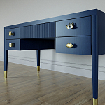 Письменный стол с 4-мя ящиками Elsa Dreams Blue варинант исполнения - 2 | Loft Concept в Ижевске