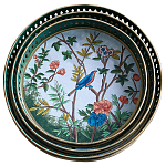 Комплект из 3-х подносов из металла в стиле Шинуазри Chinoiserie Flower варинант исполнения - 1 | Loft Concept в Ижевске
