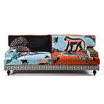 Диван с цветным принтом Qalakabusha Sofa варинант исполнения - 1 | Loft Concept в Ижевске