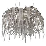 Люстра подвесная круглая с изогнутыми металлическими дугами и ниспадающими цепочками 65 см Atlantis Chain варинант исполнения - 16 | Loft Concept в Ижевске