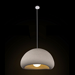 Подвесной светильник с куполообразным белым фактурным абажуром Sergey Makhno варинант исполнения - 3 | Loft Concept в Ижевске