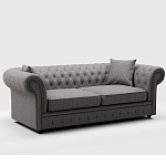 Мебельная ткань Шенилл серый цвет 142 см T4-46 варинант исполнения - 7 | Loft Concept в Ижевске