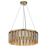 Люстра со стеклянными цилиндрическими плафонами Luminous Cylinders Amber Round варинант исполнения - 2 | Loft Concept в Ижевске