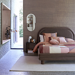 Зеркало овальное Curved Furniture бежевое варинант исполнения - 4 | Loft Concept в Ижевске