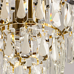 Люстра многоярусная с овальными прозрачными подвесками 36 см Harmonica варинант исполнения - 9 | Loft Concept в Ижевске