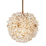 Подвесной хрустальный светильник шарообразной формы Amber Crystal Hanging Light 12 варинант исполнения - 1 | Loft Concept в Ижевске
