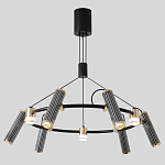 Люстра круглая с 9-ю цилиндрическими плафонами на магнитном креплении Bronze Concert варинант исполнения - 3 | Loft Concept в Ижевске