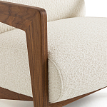 Кресло Avalon White Boucle из массива ореха варинант исполнения - 5 | Loft Concept в Ижевске