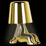 Настольная лампа фигурная цвета золото с гладким абажуром Высота 16 см Sophia варинант исполнения - 3 | Loft Concept в Ижевске