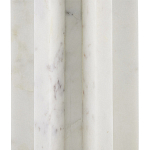 Настольная лампа мраморная с тканевым цилиндрическим абажуром Sharpened варинант исполнения - 1 | Loft Concept в Ижевске