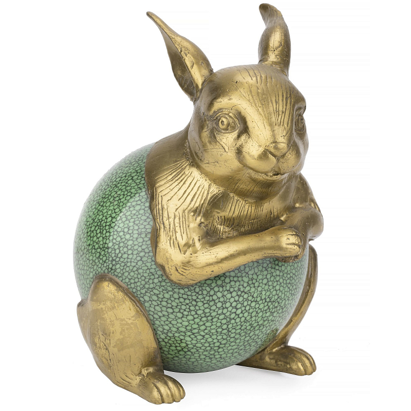 Фигурка A rabbit in a shell Золотой Зеленый Фигурка A rabbit in a shell Золотой Зеленый в Ижевске | Loft Concept