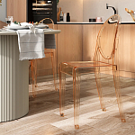 Прозрачный стул с янтарным оттенком LOUIS GHOST CHAIR варинант исполнения - 8 | Loft Concept в Ижевске