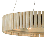 Люстра круглая из толстых деревянных реек Natural Style варинант исполнения - 1 | Loft Concept в Ижевске