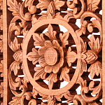 Панно из дерева квадратное Panel With Trees варинант исполнения - 2 | Loft Concept в Ижевске