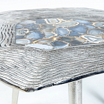 Кофейный стол со столешницей из агата Agate Design Blue  варинант исполнения - 2 | Loft Concept в Ижевске