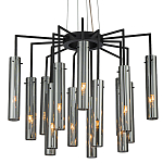 Люстра со стеклянными цилиндрическими плафонами Luminous Cylinders Smoky варинант исполнения - 1 | Loft Concept в Ижевске