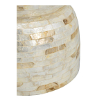 Приставной столик с мозаичным рисунком из раковин устриц Bone Inlay варинант исполнения - 3 | Loft Concept в Ижевске