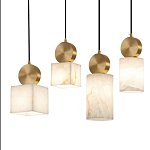 Подвесной светильник светодиодный с квадратным плафоном Stone Helios варинант исполнения - 3 | Loft Concept в Ижевске