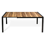 Стол обеденный раздвижной с прямоугольной столешницей на четырех черных ножках Blair варинант исполнения - 3 | Loft Concept в Ижевске